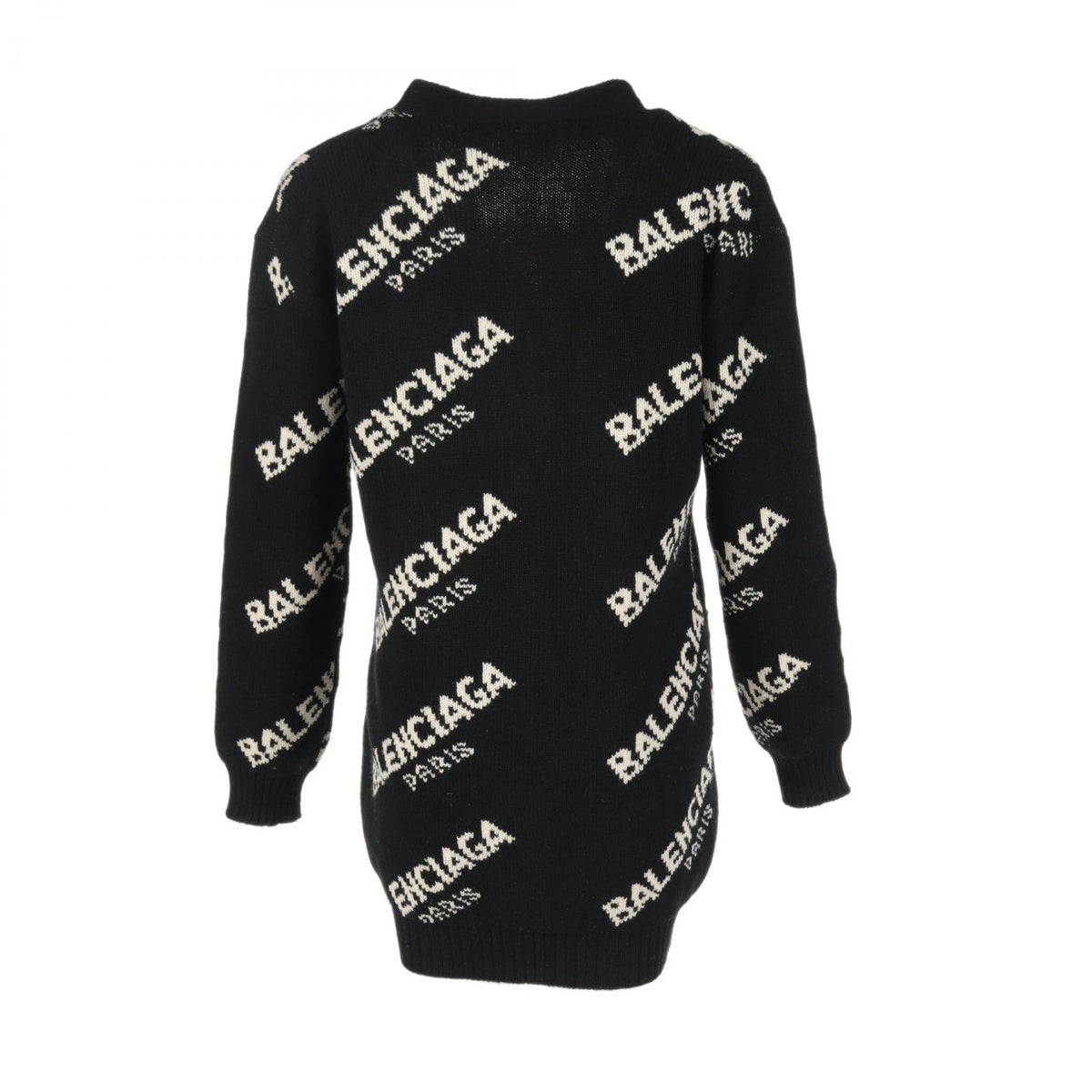 balenciaga Wool Camel Logo Cardigan