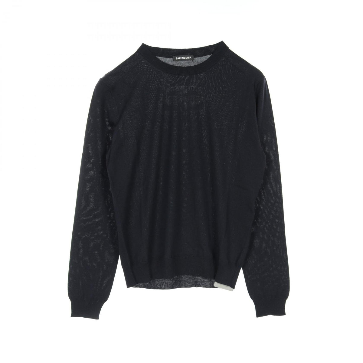 balenciaga Wool Knit Top Navy 583117