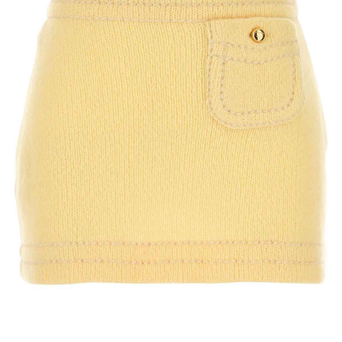 PRADA Cashmere Mini Skirt for Women