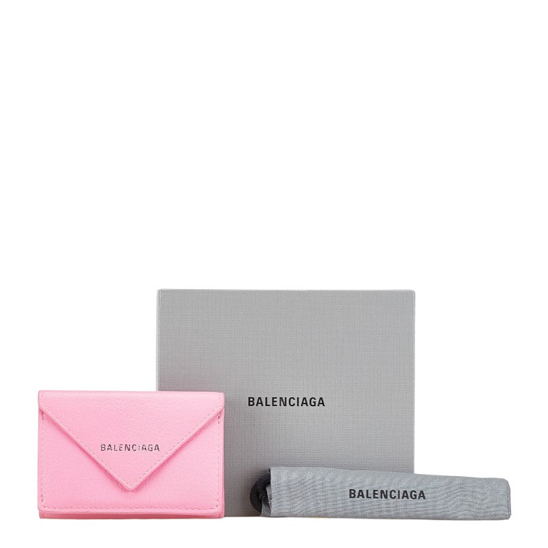 balenciaga Leather Paper Mini Wallet