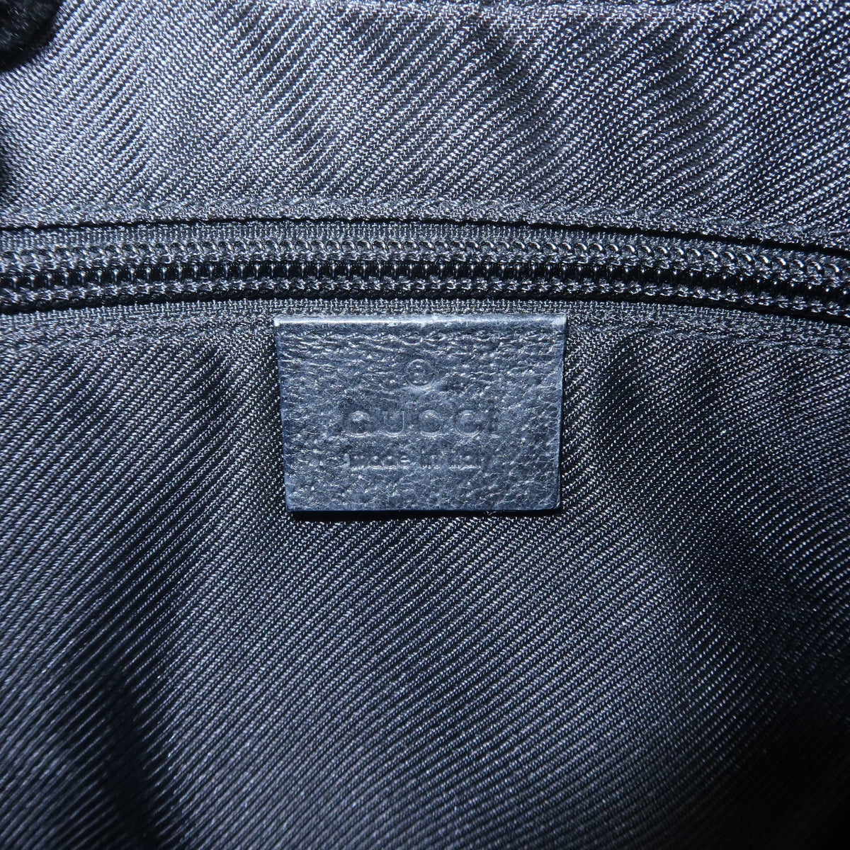 GUCCI GG Canvas Leather Shoulder Bag Cross Body Black 122790