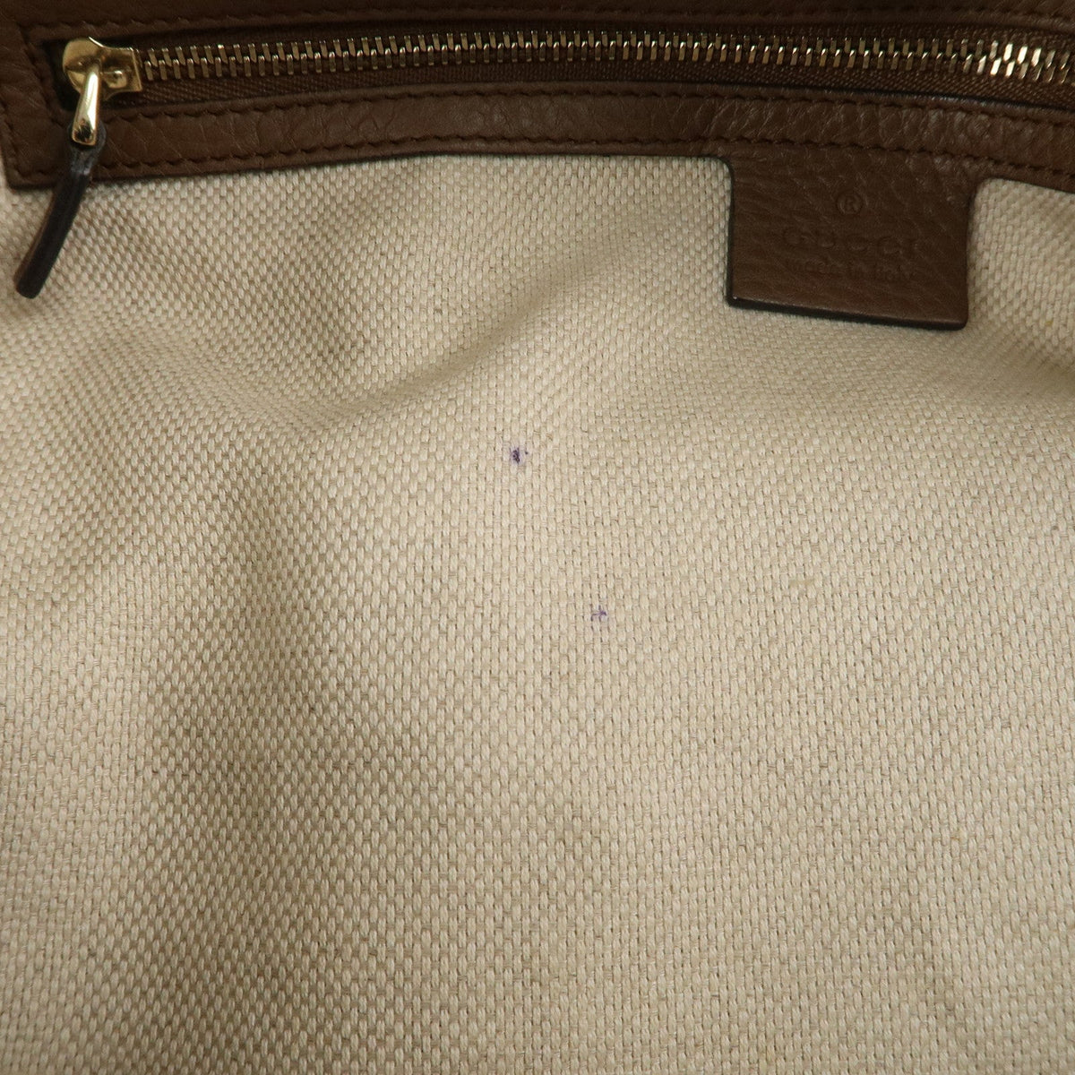 GUCCI SOHO Leather Chain Shoulder Bag Tote Bag Brown 308982