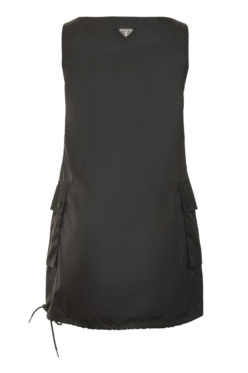 PRADA Recycled Material Adjustable Hem Dress