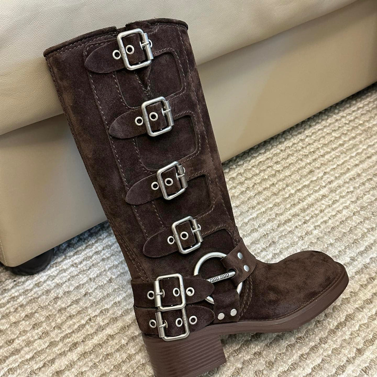 MIU M BOOTS