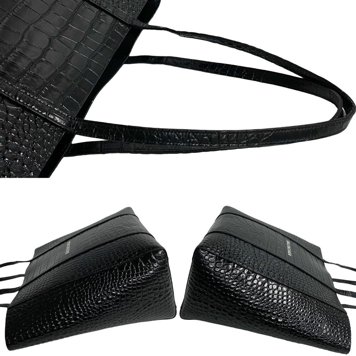balenciaga Leather Everyday Tote Bag Black