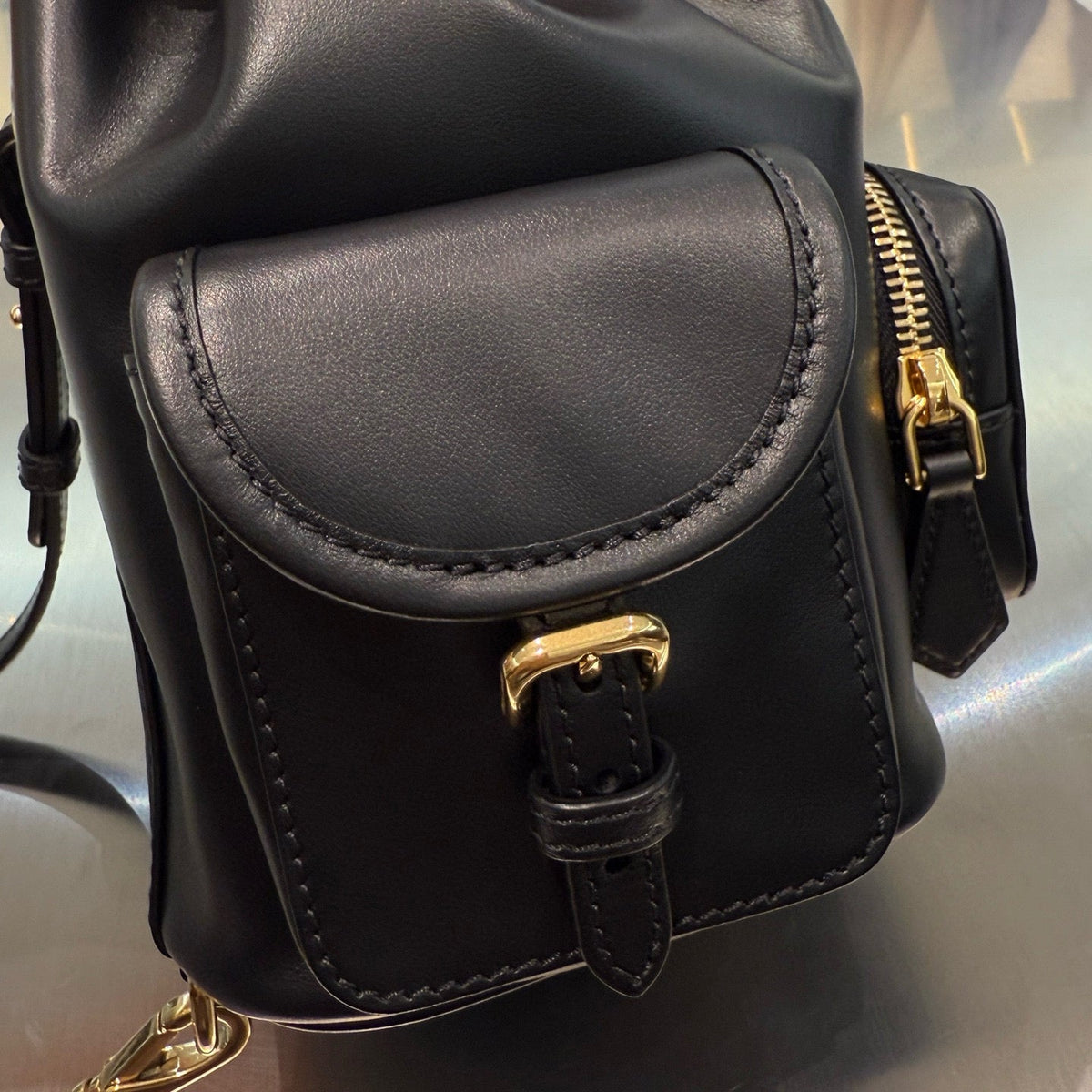 MIU M LEATHER BACKPACK