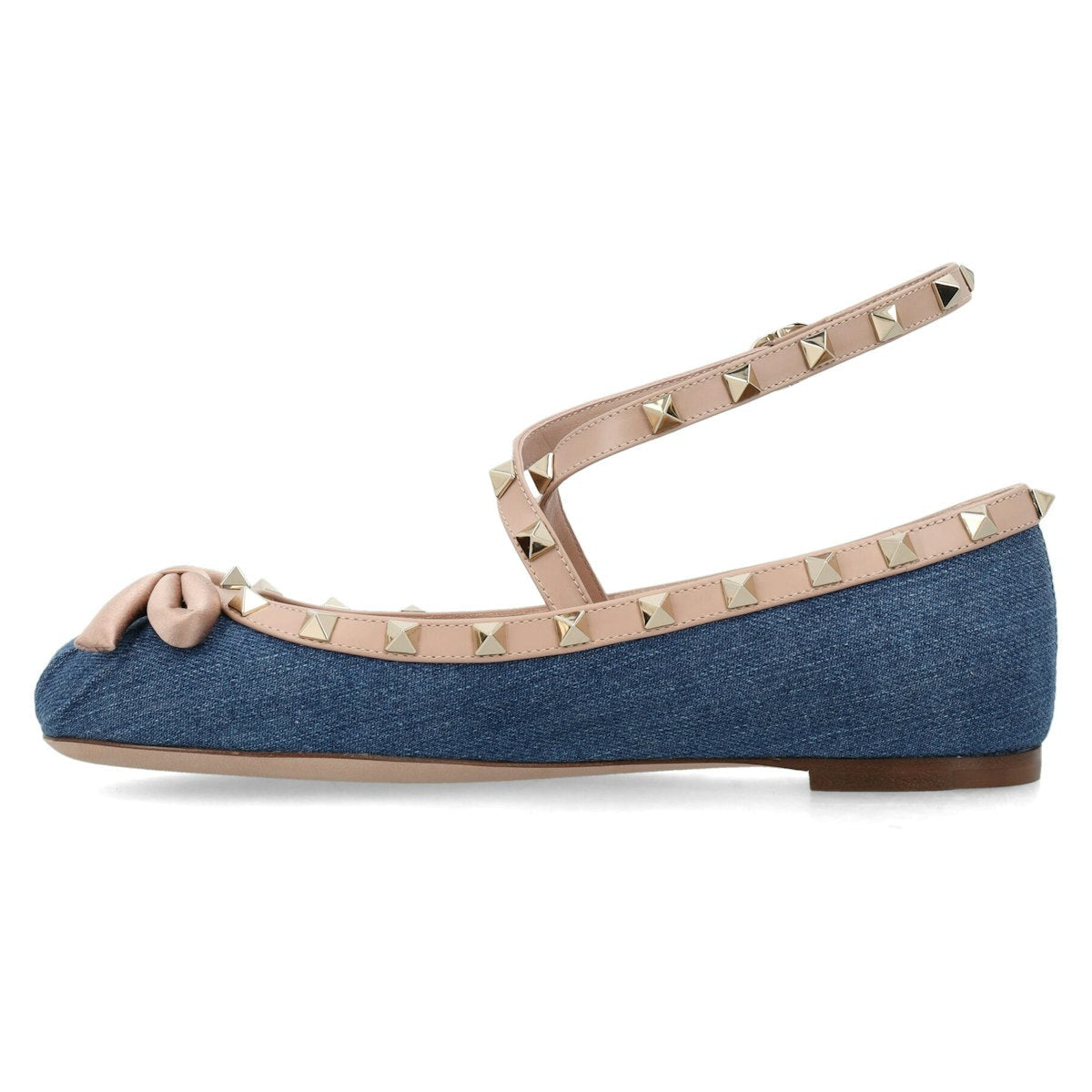 ROCKSTUD DENIM BALLERINA