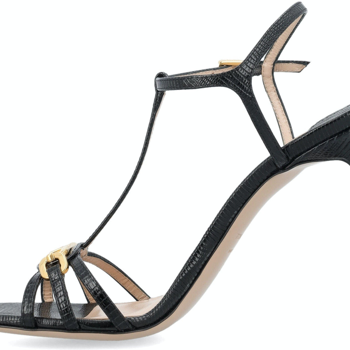 STAMPED LIZARD LEATHER WHITNEY SANDAL
