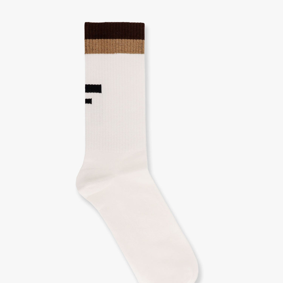 Fendi Men Ribbed Cotton Socks