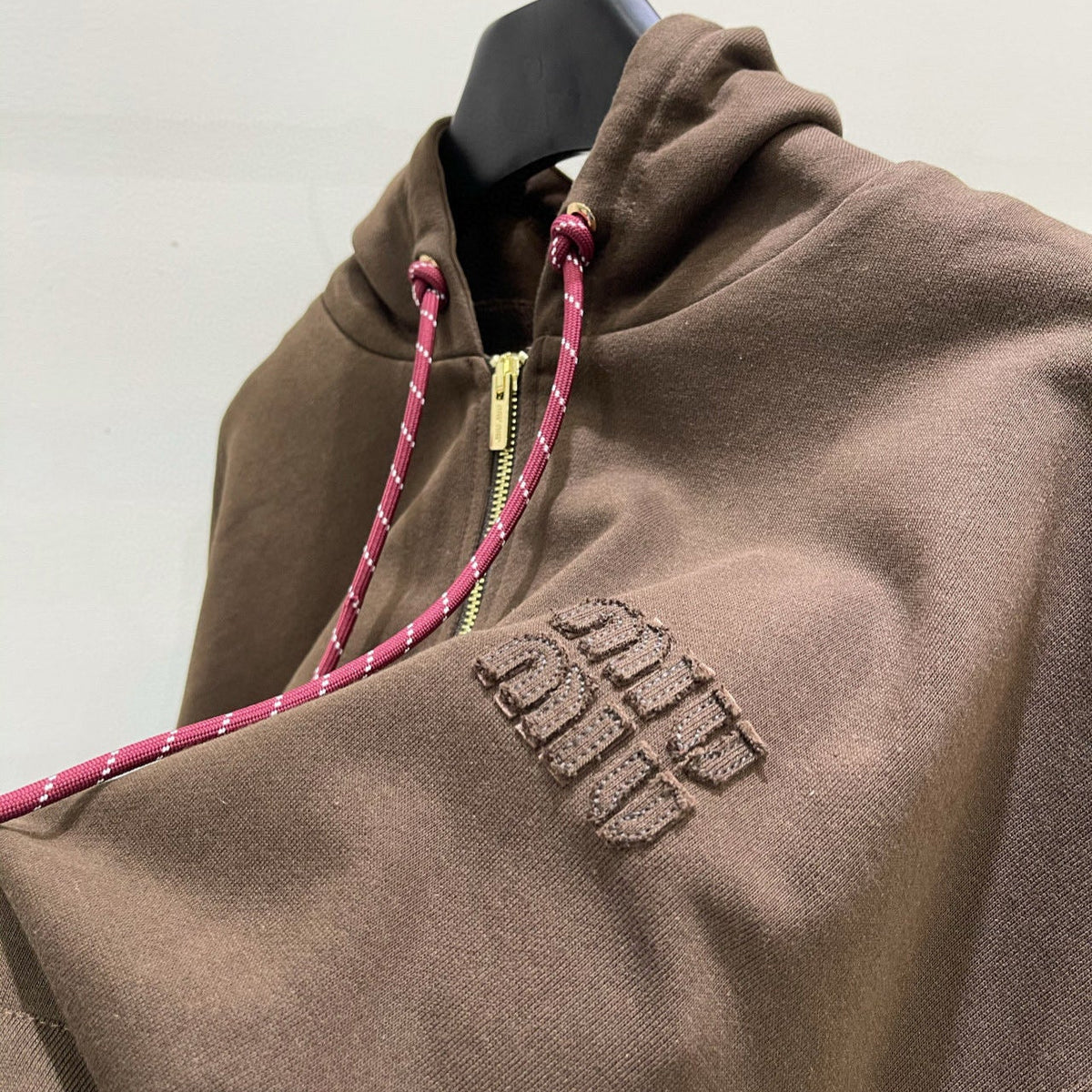 MIU M ZIP HOODIE