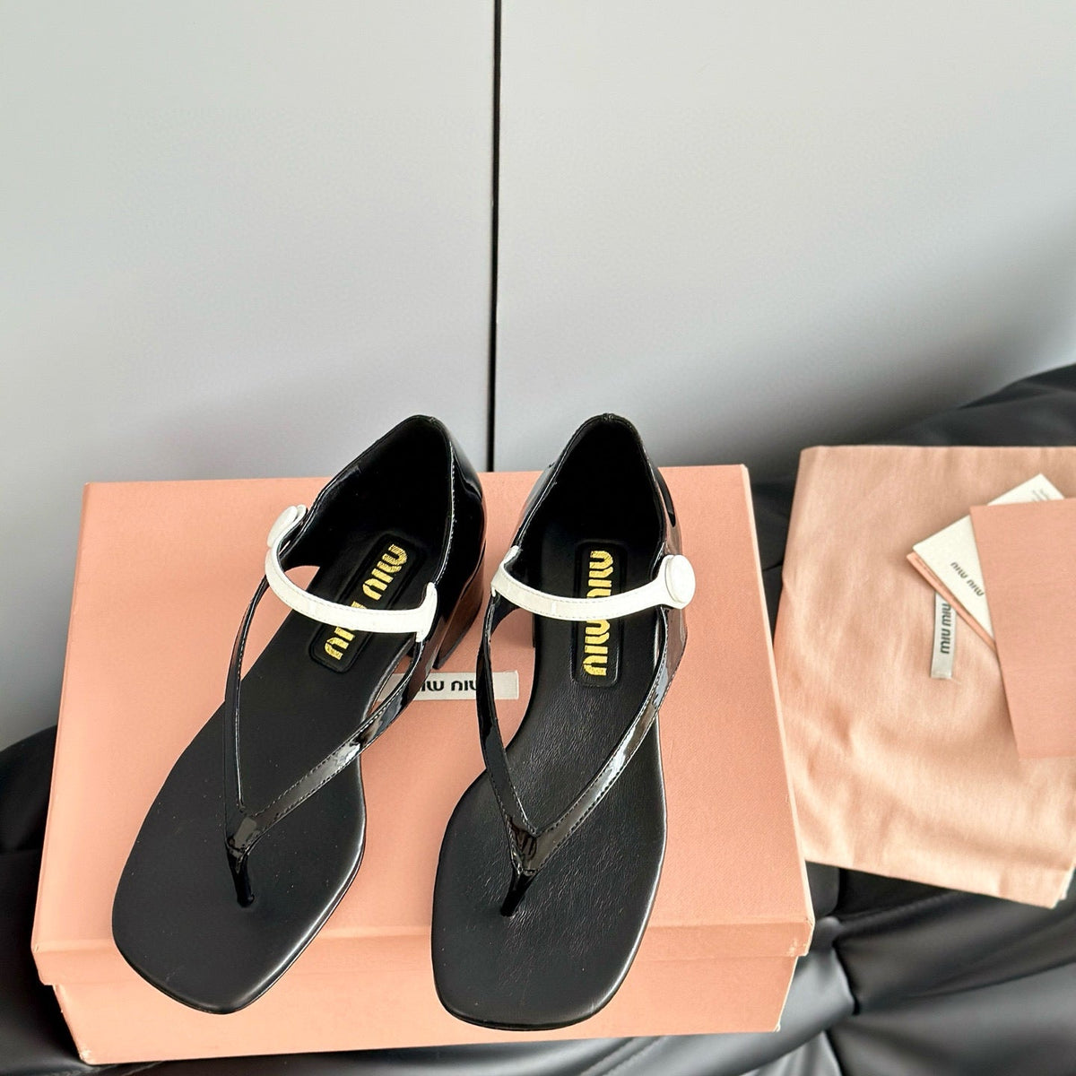 MIU M THONG SANDALS