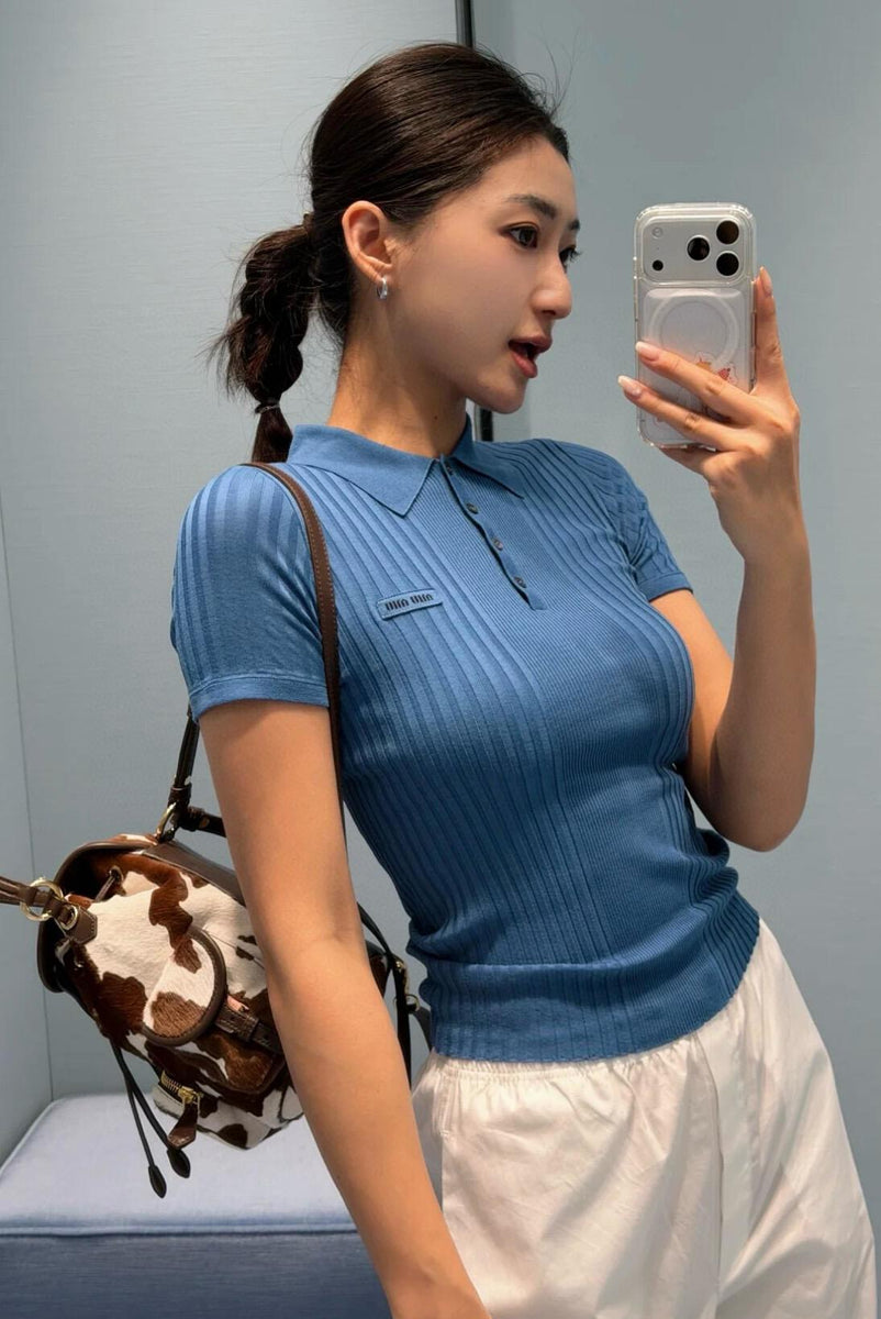 MIU M POLO SHIRT ND