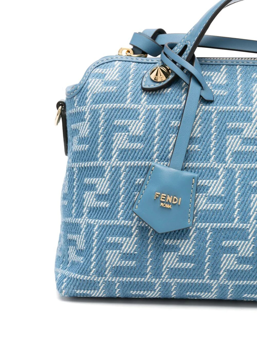 Fendi Women Denim-Effect Ff Jacquard By The Way Soft Medium Bag