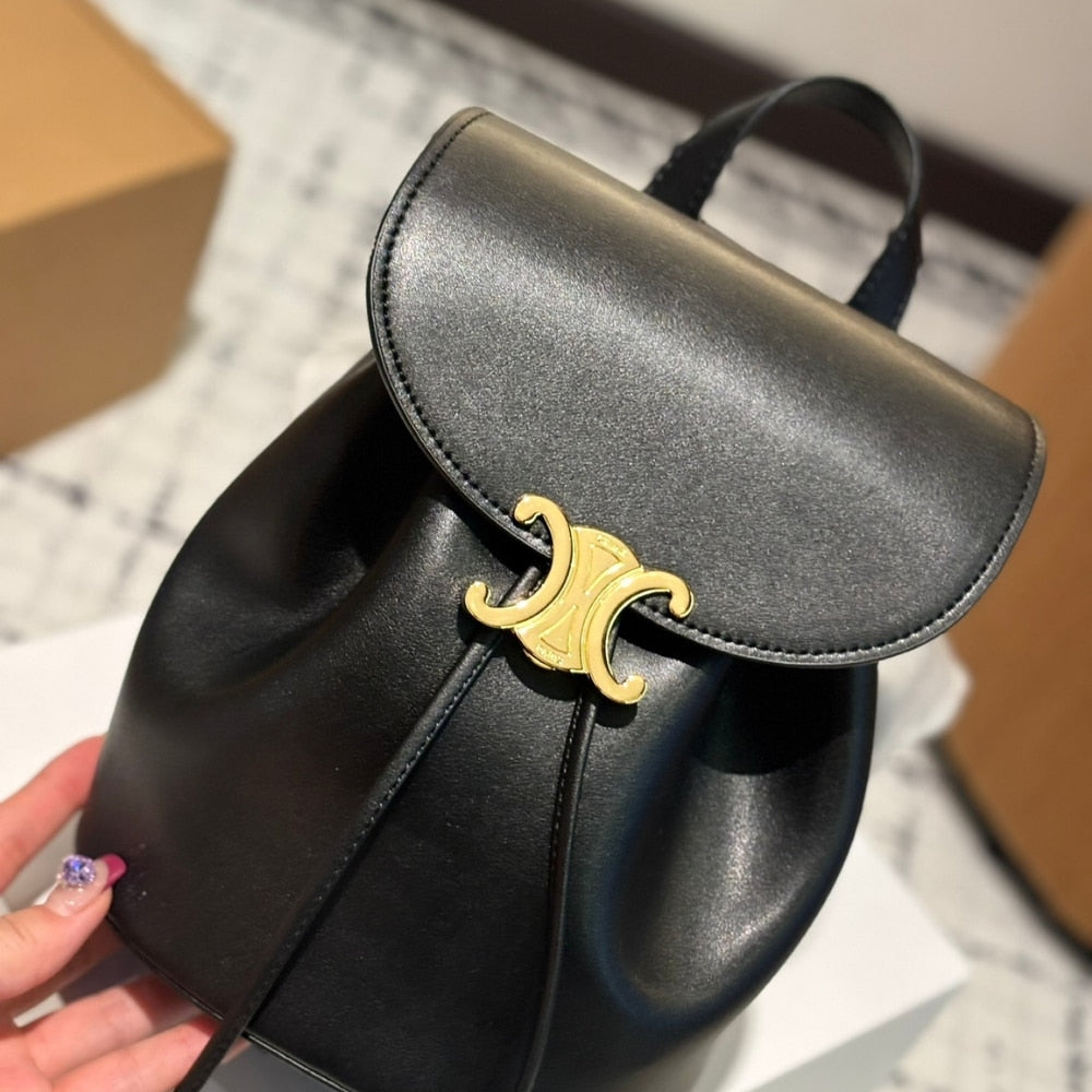 CELINE BACKPACK CELINE BONNIE IN SMOOTH BLACK 25CM 118703GGT 38NO
