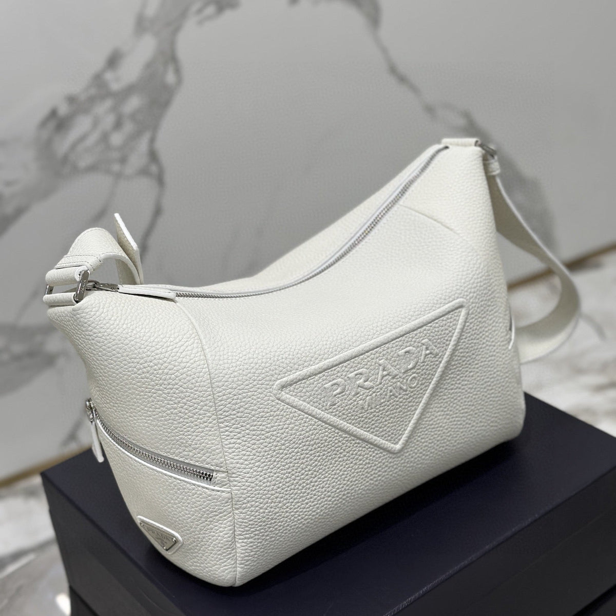 PD LEATHER BAG WITH SHOULDER STRAP