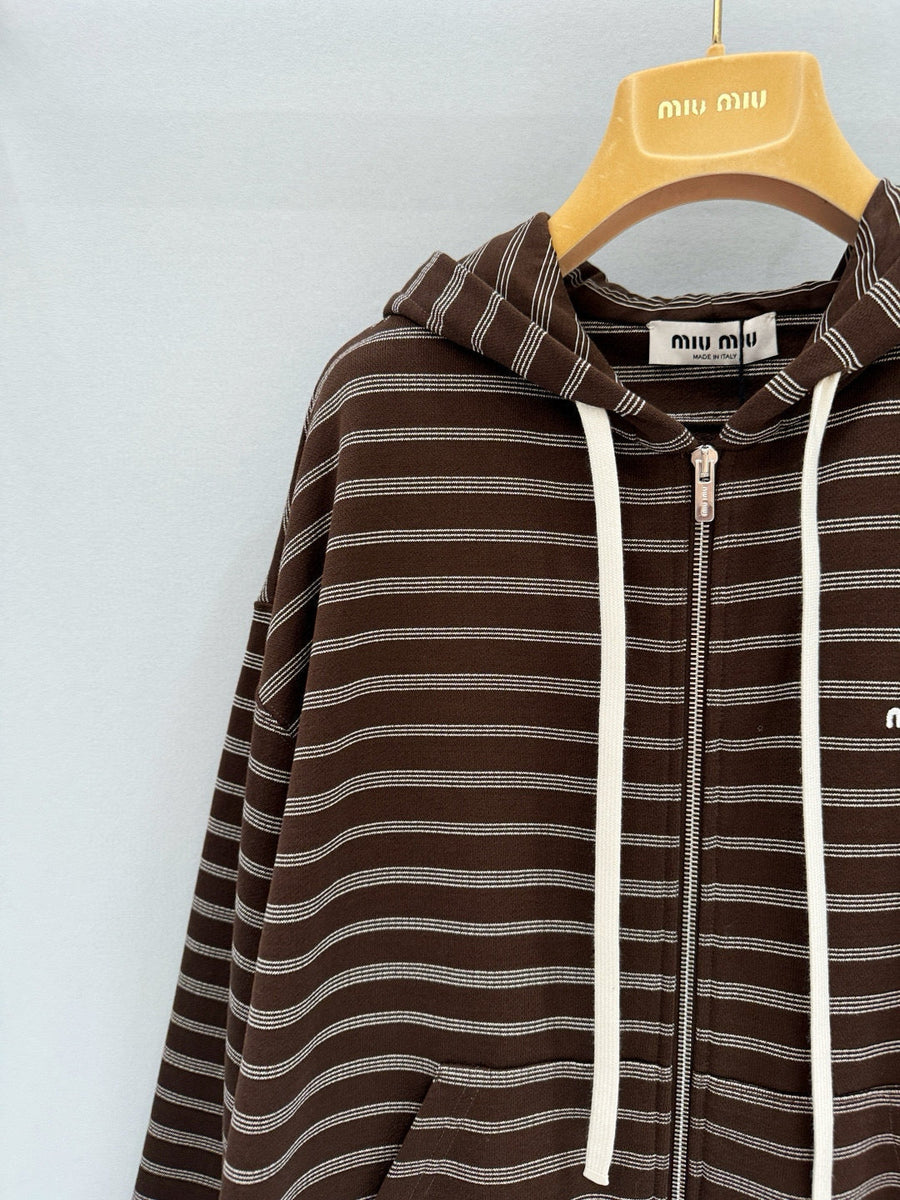 MIU M ZIP HOODIE