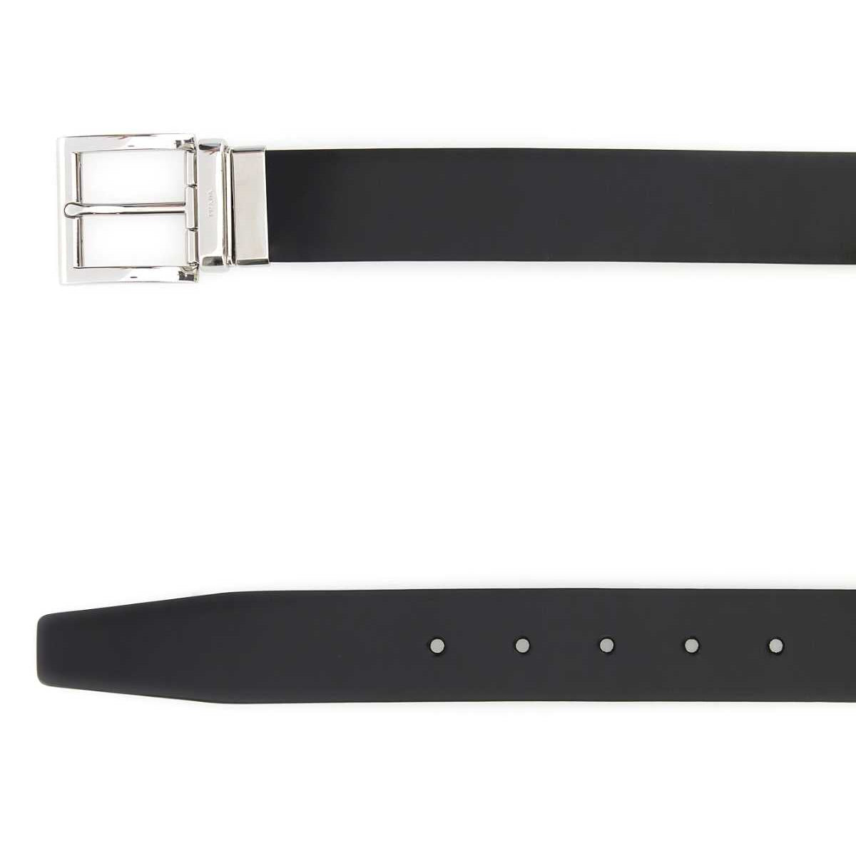 PRADA Reversible Leather Belt for Men