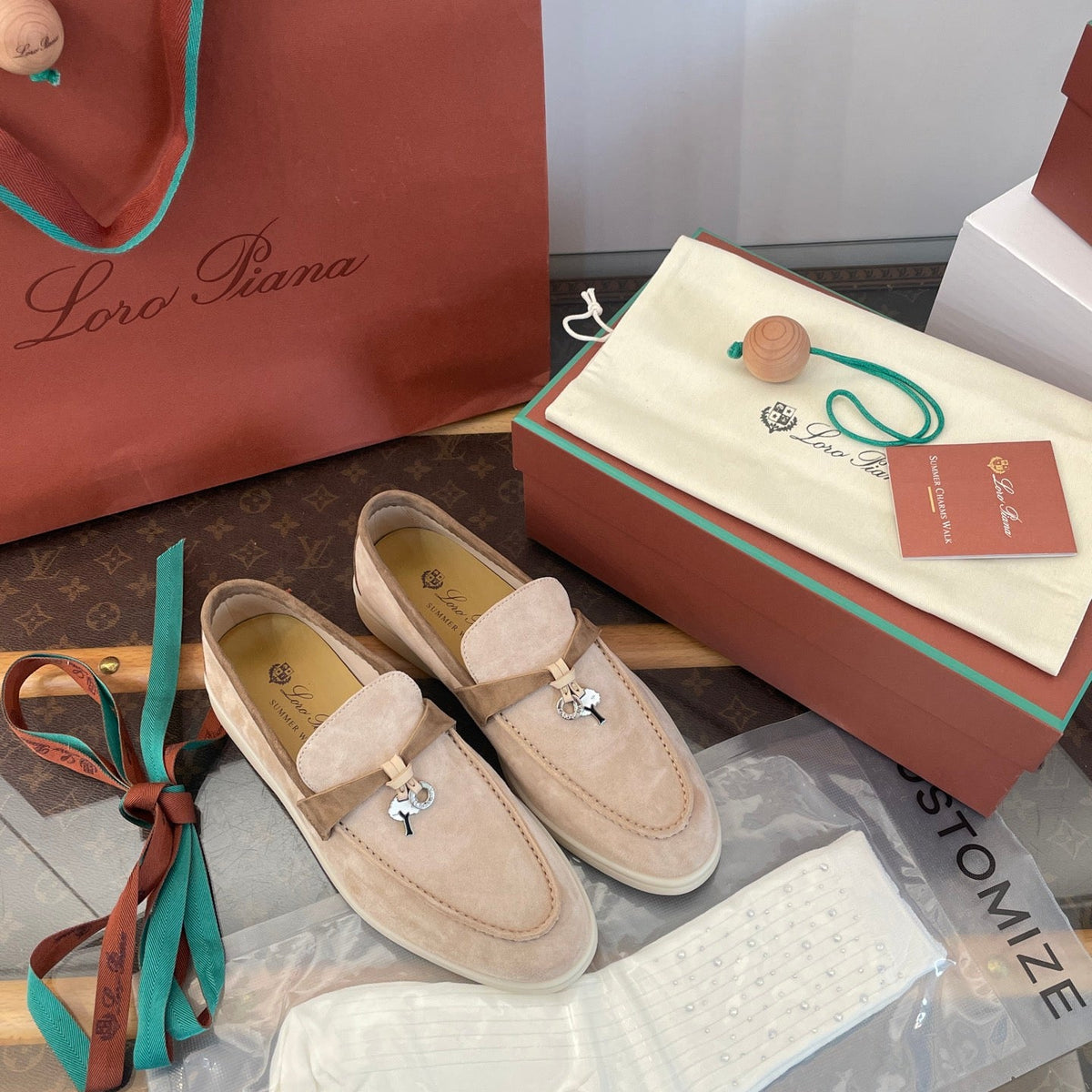 LORO P SUMMER CHARMS LOAFERS
