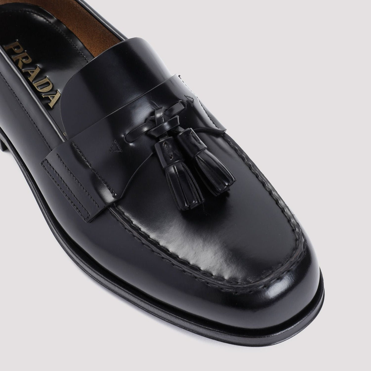 PRADA Stylish Leather Loafers for Men