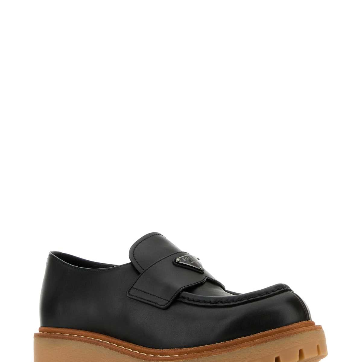 PRADA Classic Leather Loafers for Men