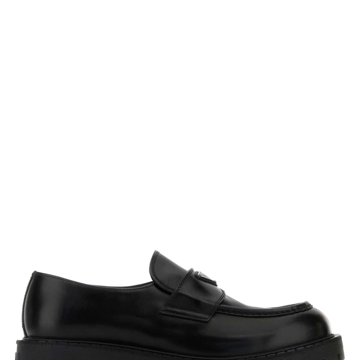 PRADA Sophisticated Leather Loafers for Men - FW25 Edition