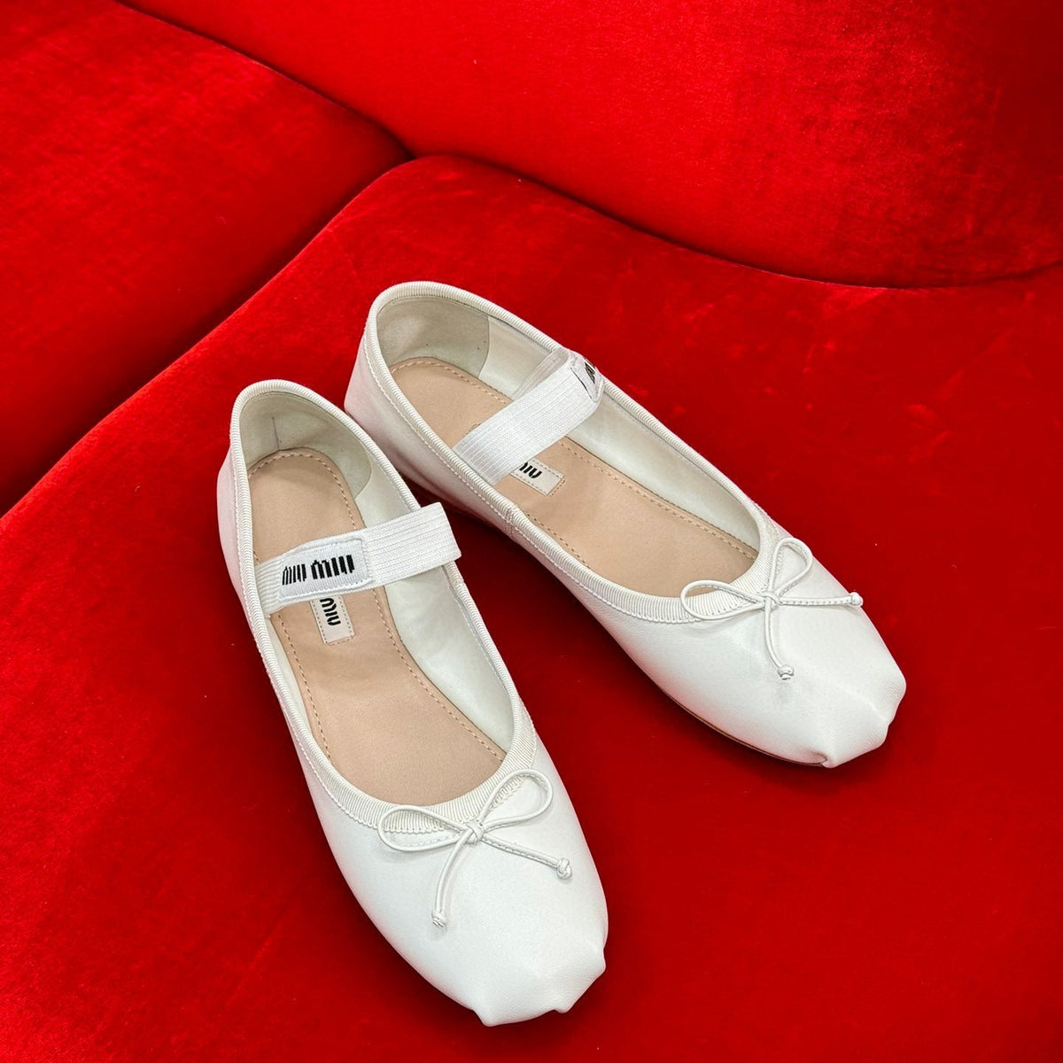 MIU M BALLERINA FLATS