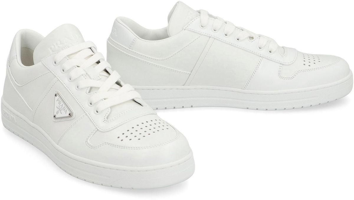 PRADA Downtown Leather Low-Top Sneakers for Men