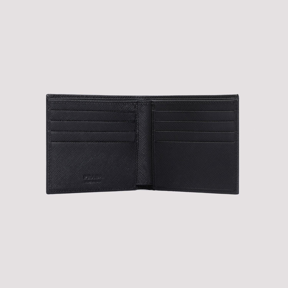 PRADA Mini Fabric and Leather Wallet