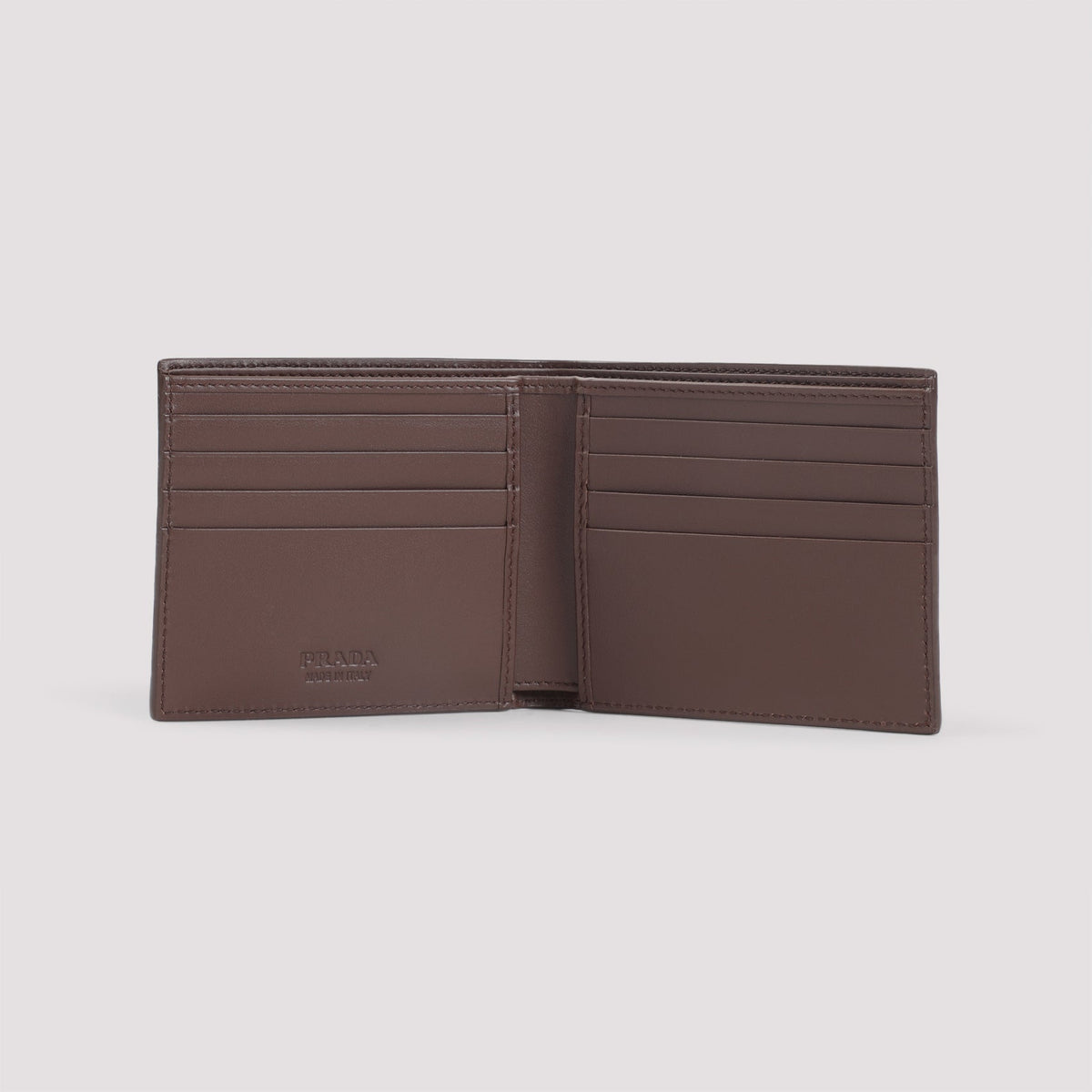 PRADA Luxury Mini Leather Wallet - 11cm x 9.5cm x 1.5cm