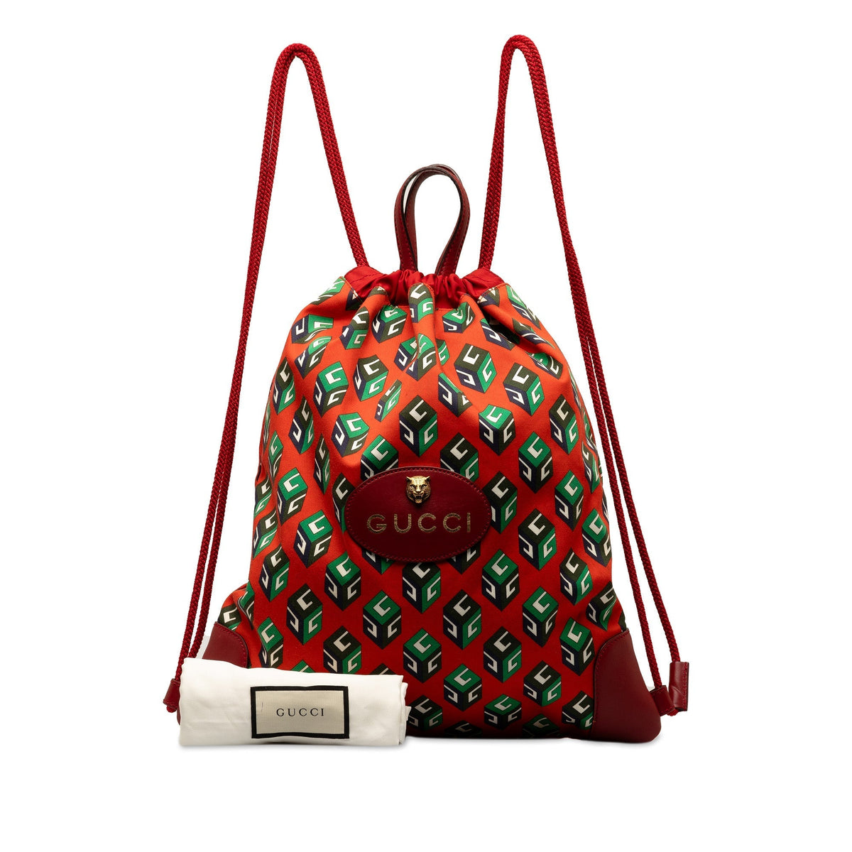 GUCCI Printed Neo Vintage Drawstring Backpack