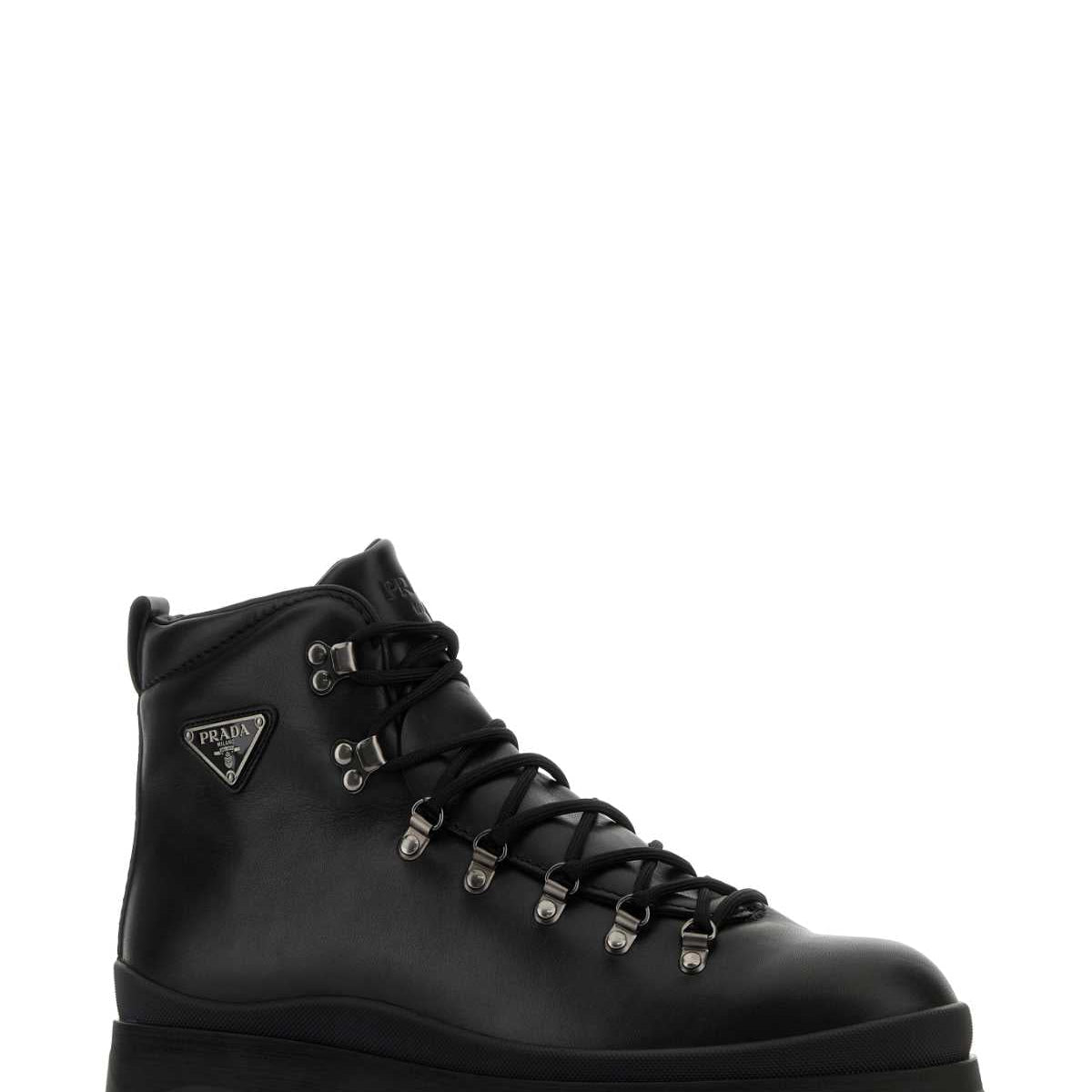 PRADA Leather Ankle Boots for Men - Timeless Elegance