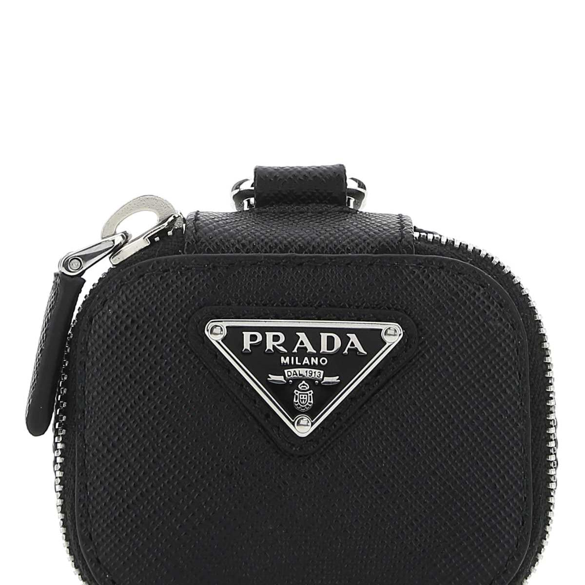 PRADA Leather AirPods Case - Men's Mini Accessory