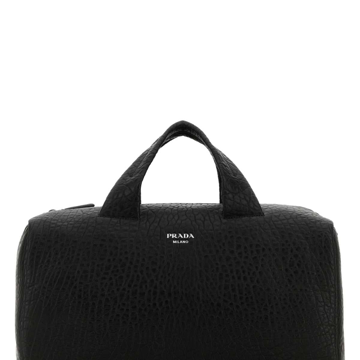 PRADA Nappa Leather Travel Handbag