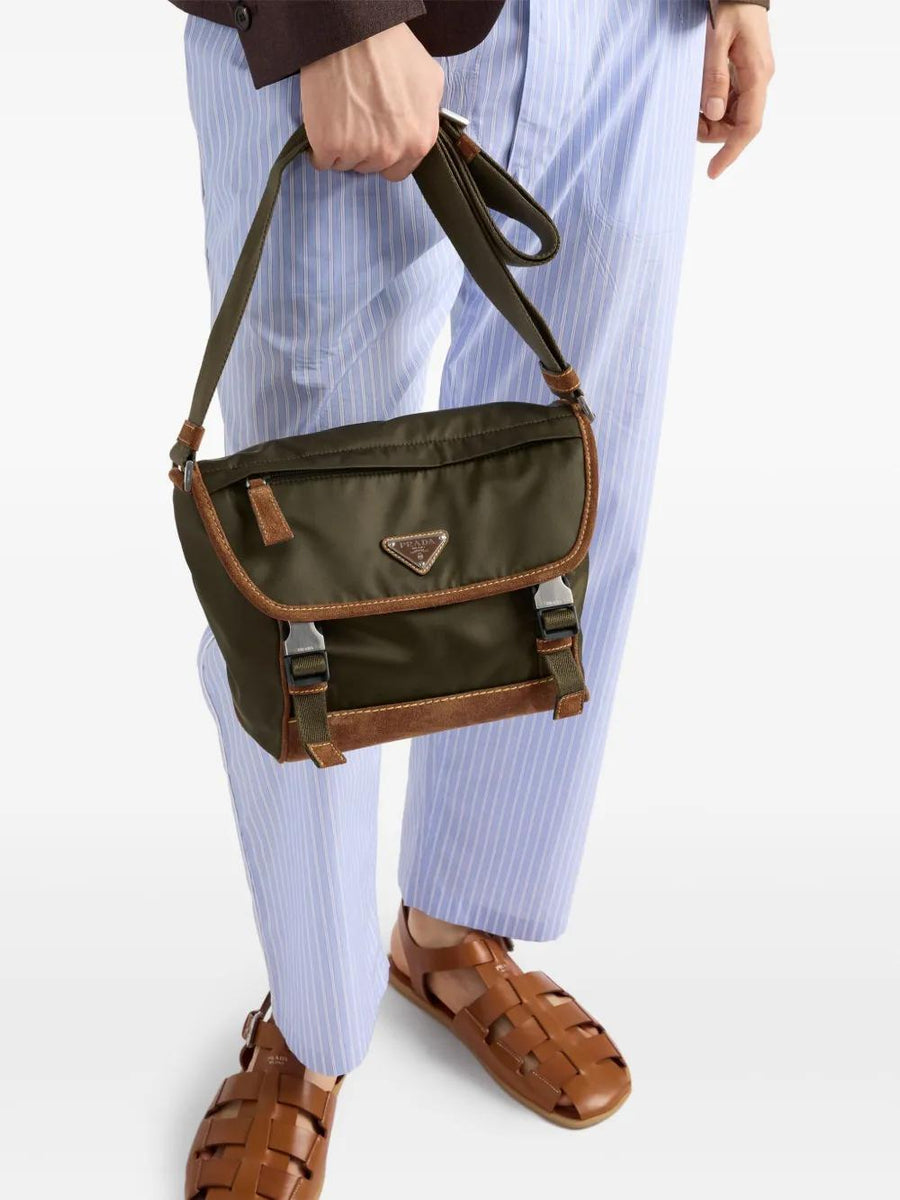 PRADA Soft Fabric Mini Handbag for Men - FW25 Collection