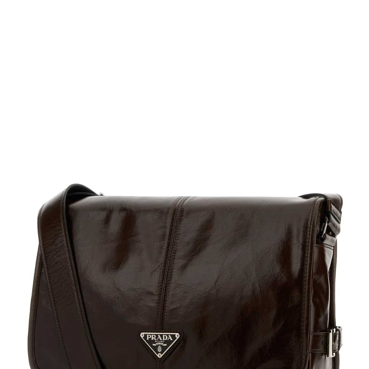 PRADA Men's Mini Leather Handbag