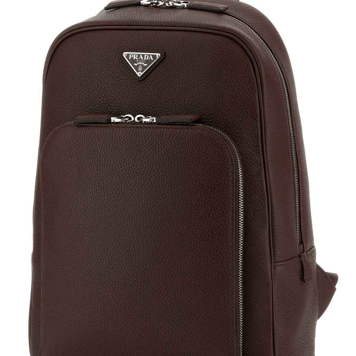 PRADA Leather Mini Backpack for Men