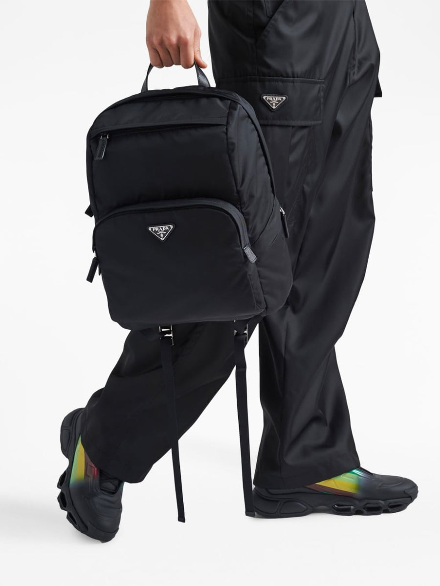 PRADA Re-nylon and Leather Mini Backpack