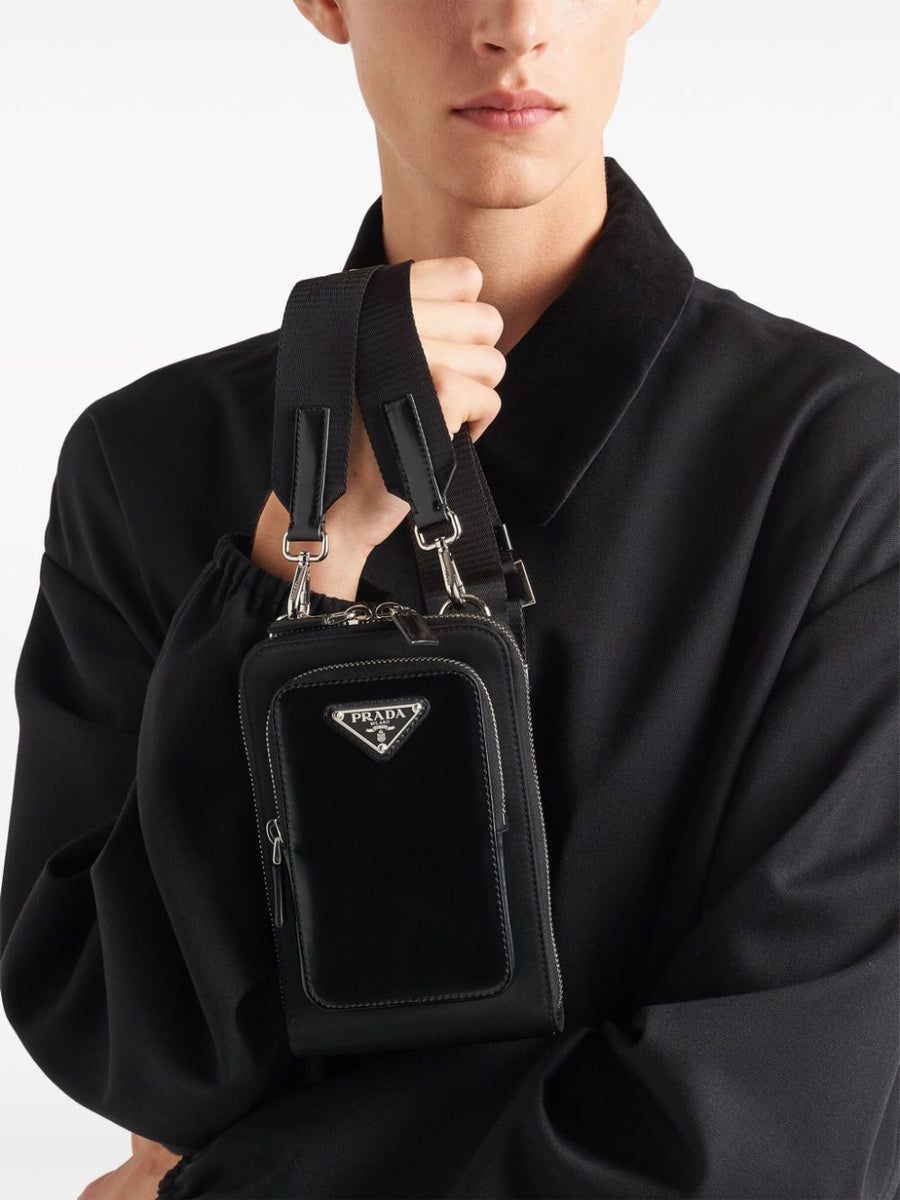 PRADA Nylon and Leather Phone Case