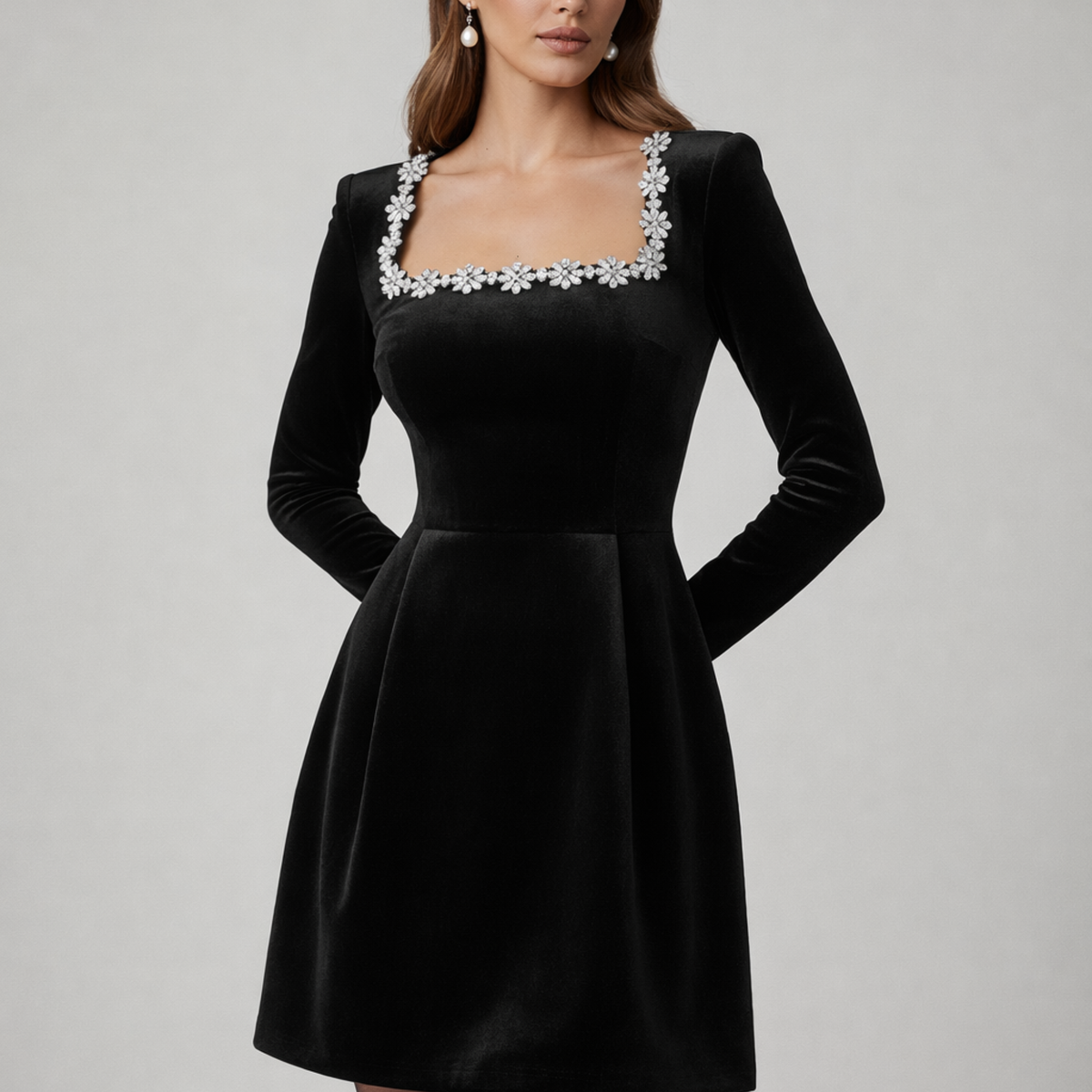 Odette | Velvet Mini Dress