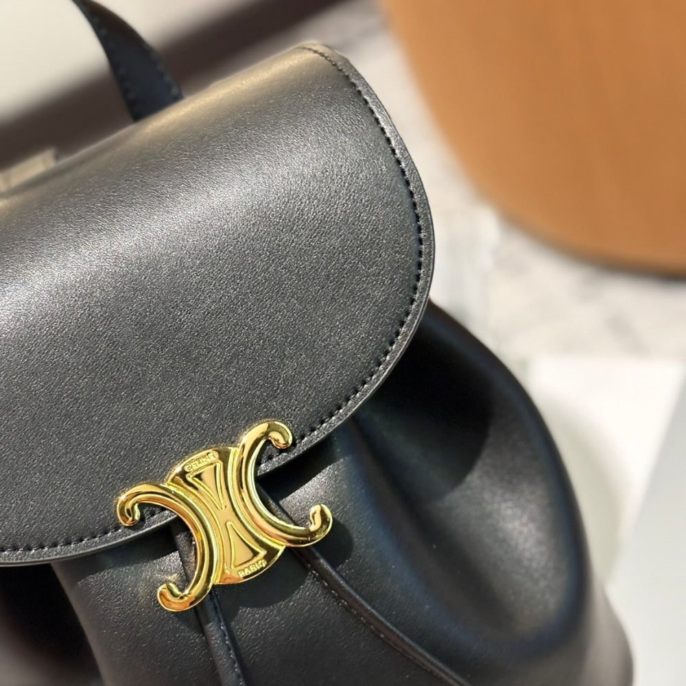 CELINE BACKPACK CELINE BONNIE IN SMOOTH BLACK 25CM 118703GGT 38NO