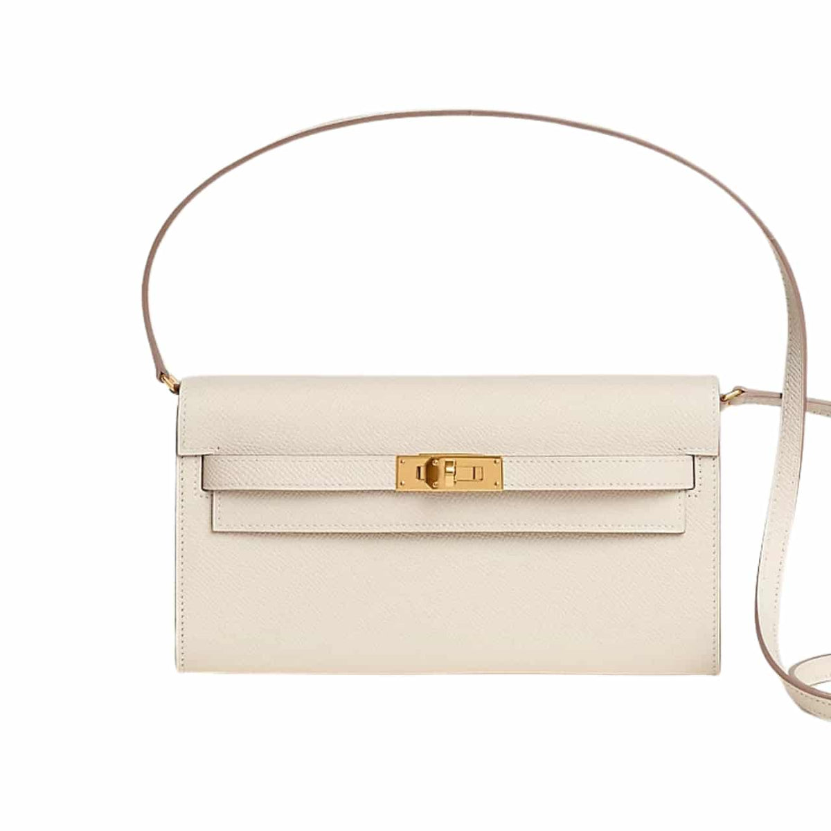 HM KELLY CLASSIQUE TO GO WALLET WHITE 19CM H080254CCAG