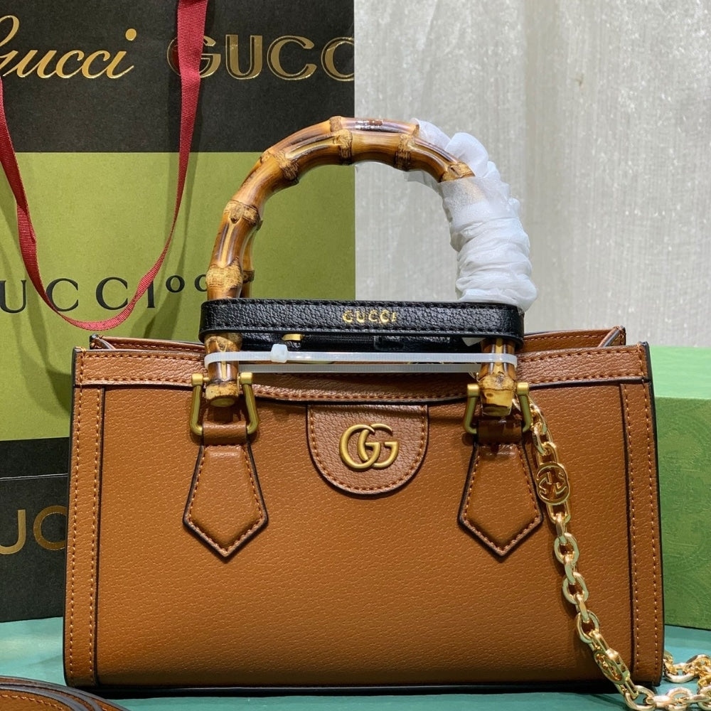 GG DIANA MINI TOTE CUIR LEATHER 27CM