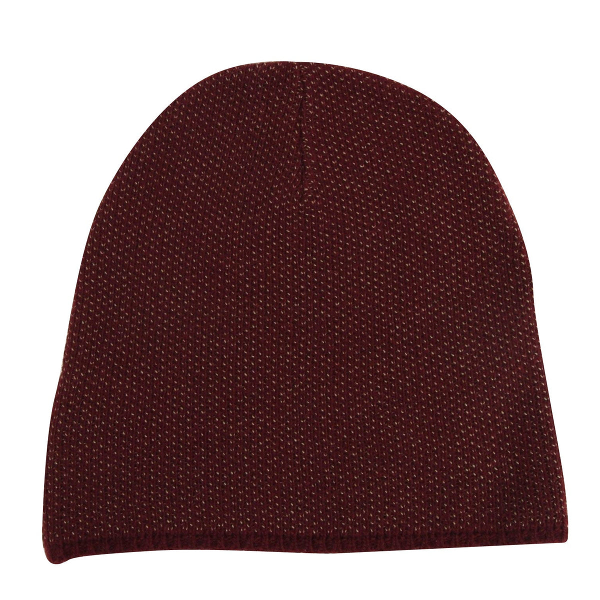 Gucci Unisex Burgundy Wool Cashmere Cotton Knit Beanie Hat With Logo