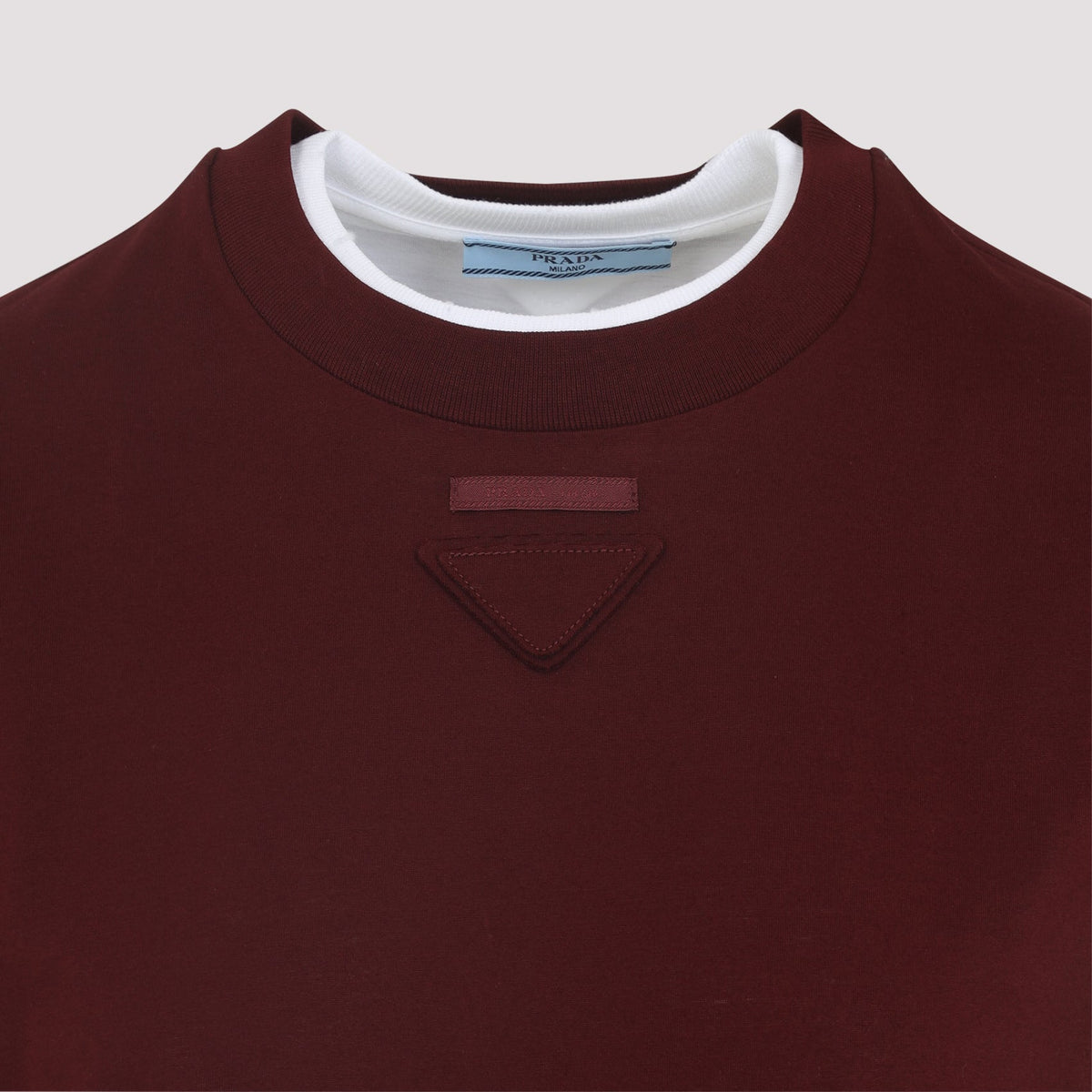 PRADA Classic Cotton T-Shirt for Women - FW25 Collection