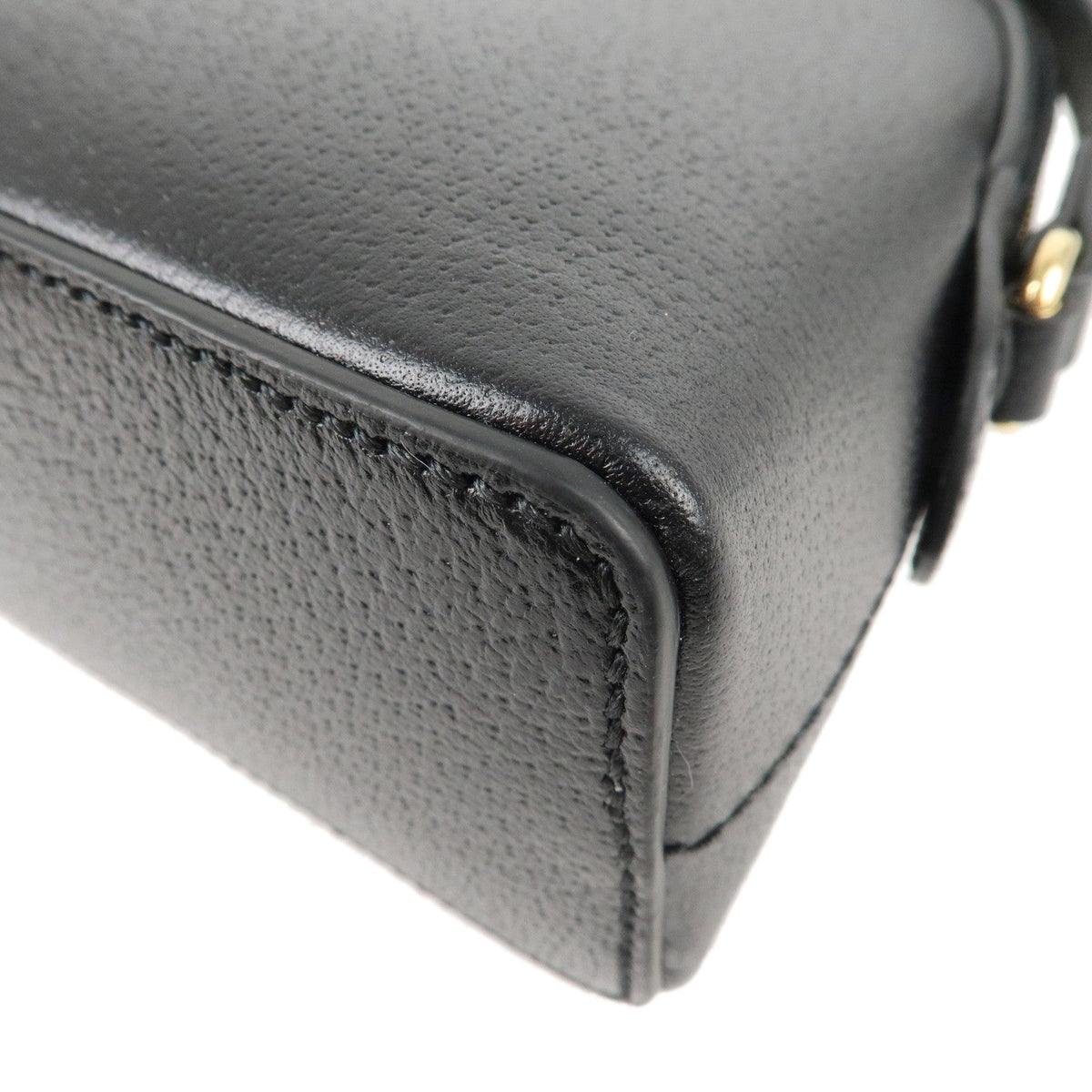 GUCCI Ophidia Leather Cross Body Shoulder Bag Black 719881