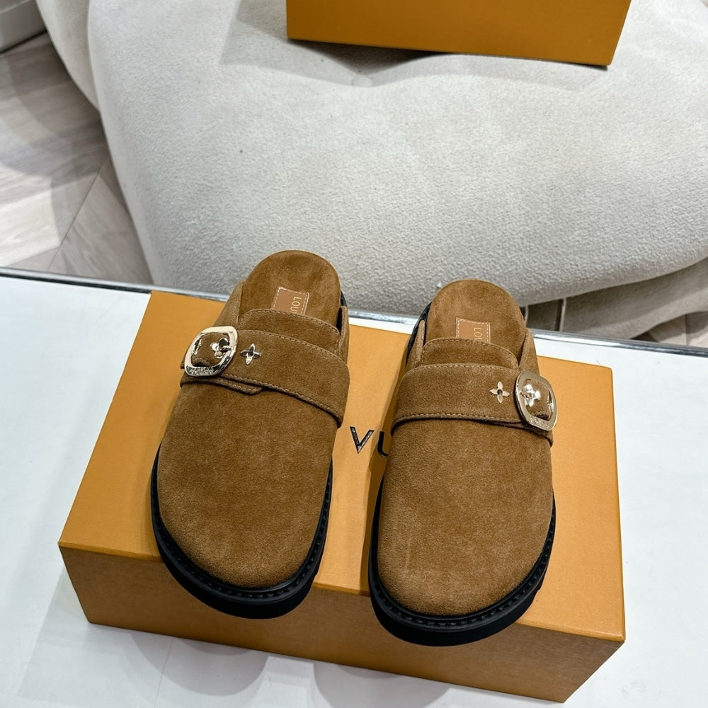 LV COSY FLAT COMFORT CLOG TOBACCO BROWN 1AGVPD