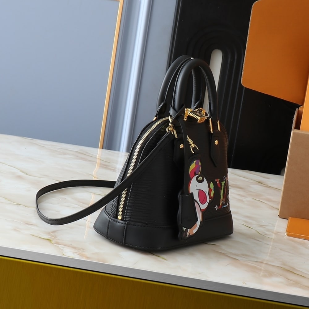 LV X MURAKAMI ALMA BB BLACK 23CM M13670