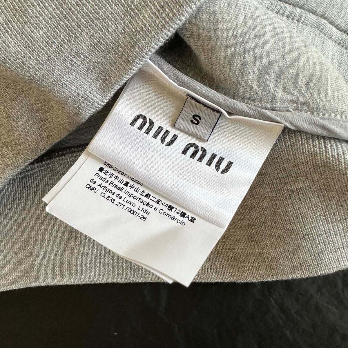 MIU M ZIP HOODIE