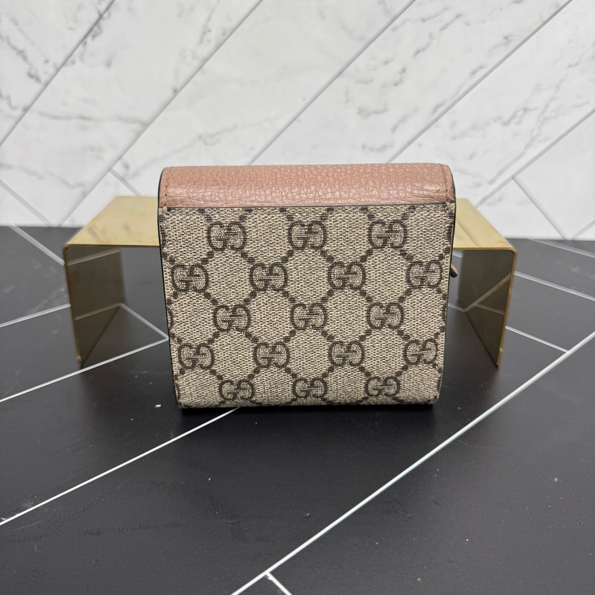 Gucci Beige Marmont Compact Wallet