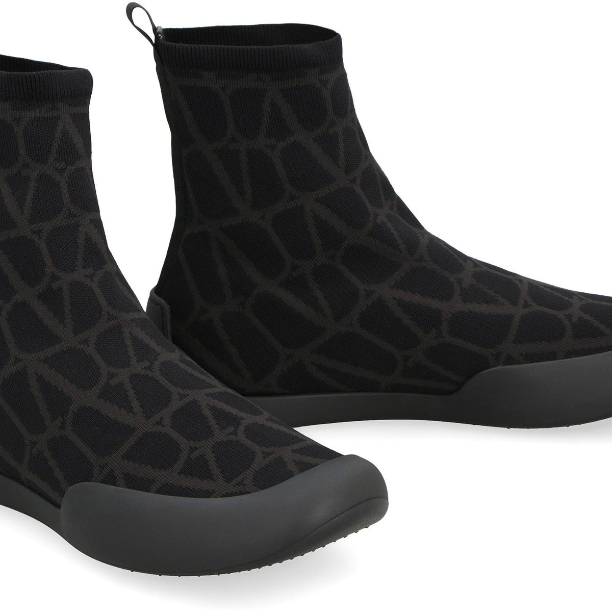 VALENTINO GARAVANI  CITYSHORE HIGH-TOP FABRIC SNEAKERS
